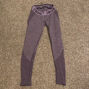 Gymshark Heathered Purple Leggings